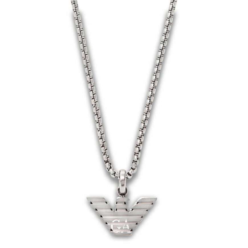 Armani metalliset kaulaketjut logolla EGS3169040 – 2