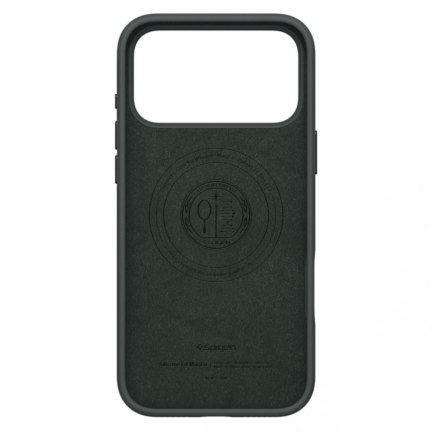 Spigen Silicone Fit (MagFit) mobilo telefonu apvalks 16 cm (6.3") Aploksne Tumši zaļs – 3