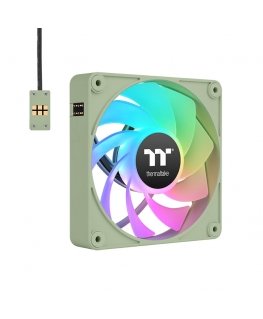 Thermaltake CL-F198-PL12MG-A Datora dzesēšanas sistēma Datora korpusam Ventilators 12 cm Zaļš 3 pcs
