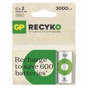 GP Batteries Recyko 3000 C uzlādējamā baterija Niķeļa-metāla hidrīda (NiMH) 3000 mAh 1,2 V GP Batteries Recyko 3000 C uzlādējamā baterija Niķeļa-metāla hidrīda (NiMH) 3000 mAh 1,2 V