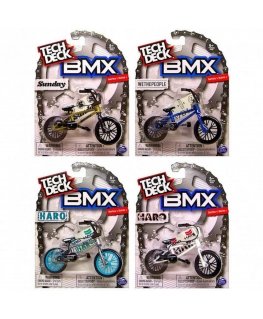 Sunday "Tech Deck" small finger BMX bike set, 44 pcs, dark blue, + stickers