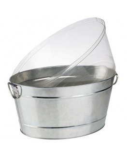 APS Dubuo buteliem Metāls, ovāls, metāls/PVC, 11 l, 40 x 28 cm, H 22 cm, gab.