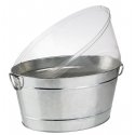 APS Dubuo buteliams Metall, ovaalne, metall/PVC, 11 l, 40 x 28 cm, K 22 cm, tk APS Dubuo buteliams Metall, ovaalne, metall/PVC, 11 l, 40 x 28 cm, K 22 cm, tk