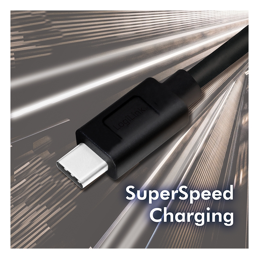 LogiLink CU0169 USB кабель USB 3.2 Gen 1 (3.1 Gen 1) 1,5 m USB C USB A Черный – 5