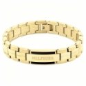 Tommy Hilfiger Tumes pruun nahast käevõru Cool Core 2700534 Tommy Hilfiger Tumes pruun nahast käevõru Cool Core 2700534