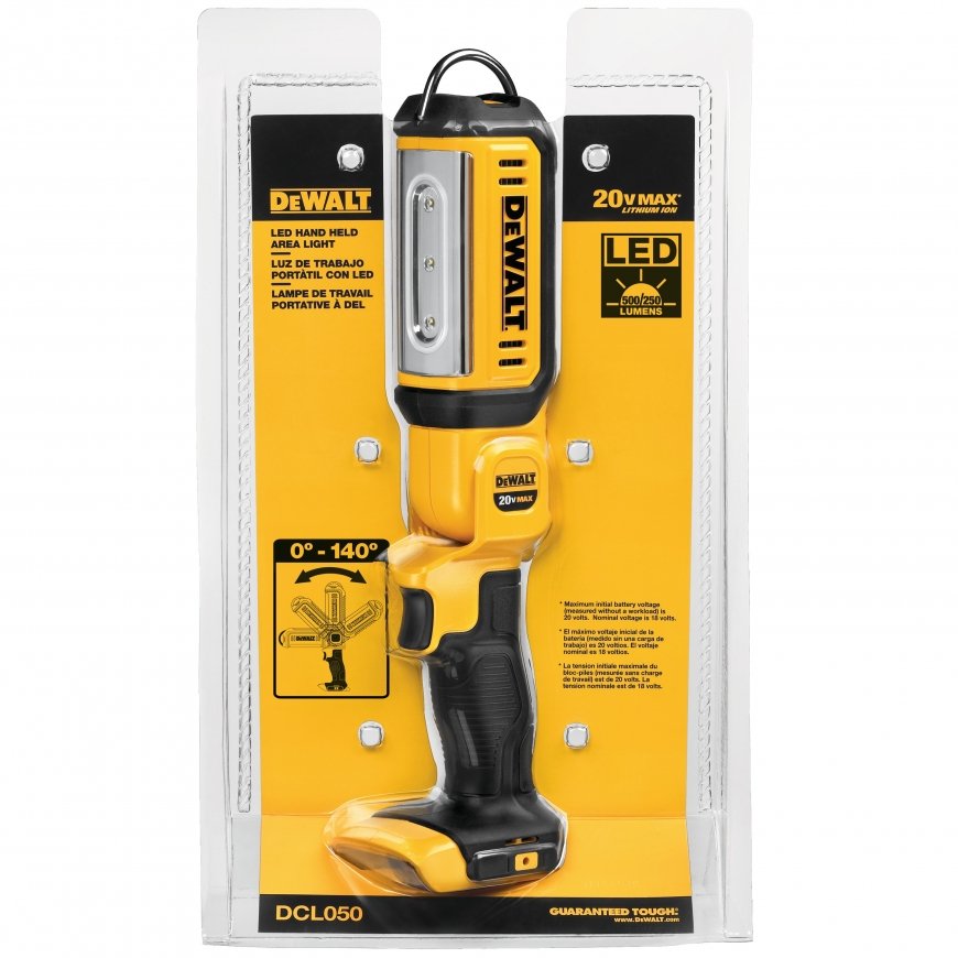 DeWALT DCL050 darbinis šviestuvas Juoda, Geltona LED – 2