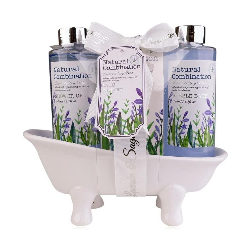Accentra Bath set LAVENDER in ceramic bath tub – 2