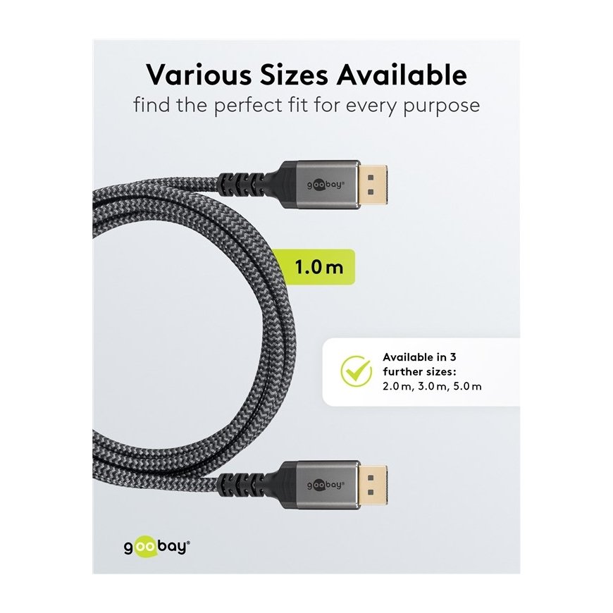 Goobay 75686 DisplayPort cable 3 m Black – 4