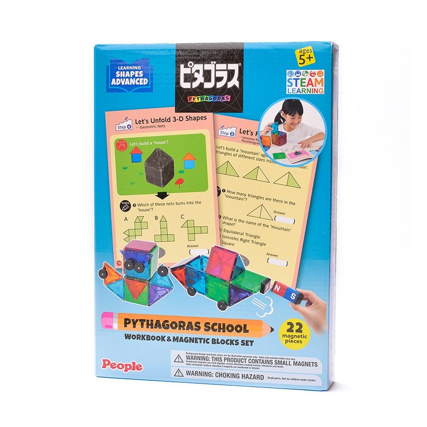Magnetic Constructor with Tasks "Pythagoras School Advanced"