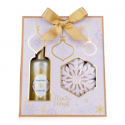 Accentra Bathroom Set WINTER MAGIC in a metal basket Accentra Bathroom Set WINTER MAGIC in a metal basket
