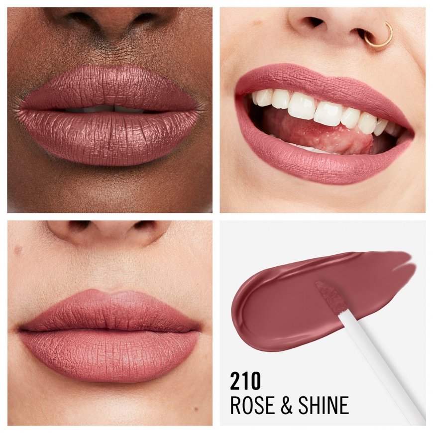 Rimmel Lasting Mega Matte 7,4 ml 210 Rose & Shine Matinis – 4