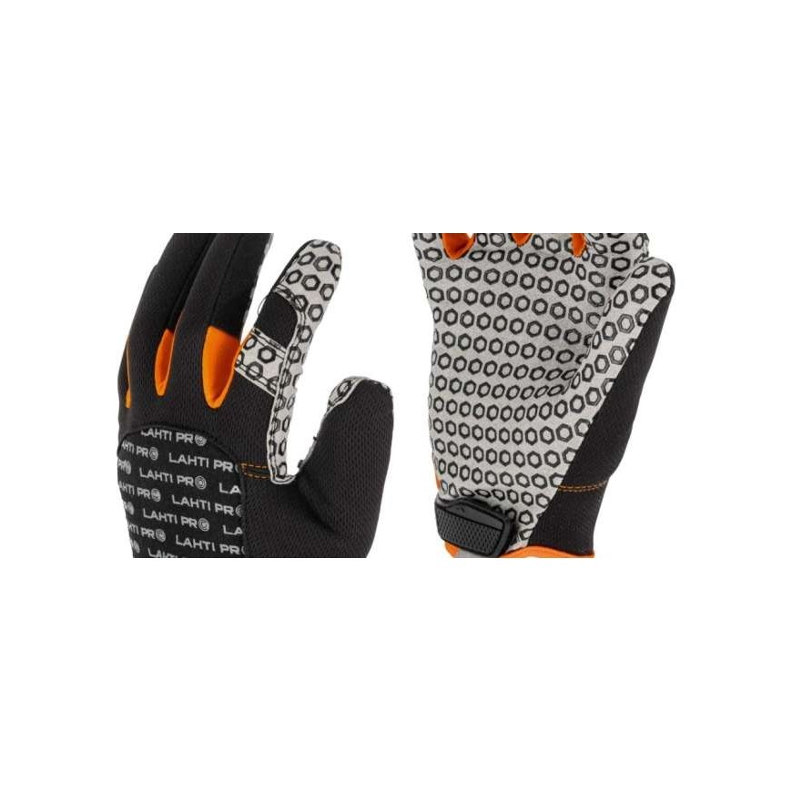 Pro Rękavice darbo, juodos-oranžinės, l281811p, kortelė, "11", ce, lahti – 2