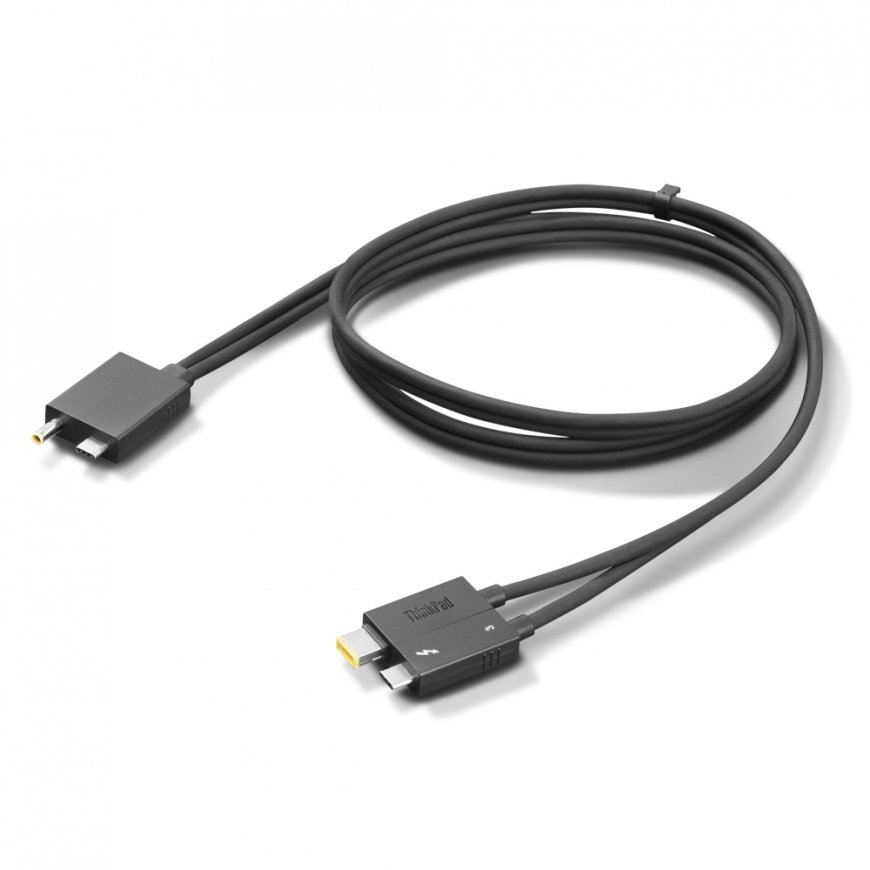 Lenovo 4X91K16970 Thunderbolt-kaapeli 0,7 m 40 Gbit/s musta