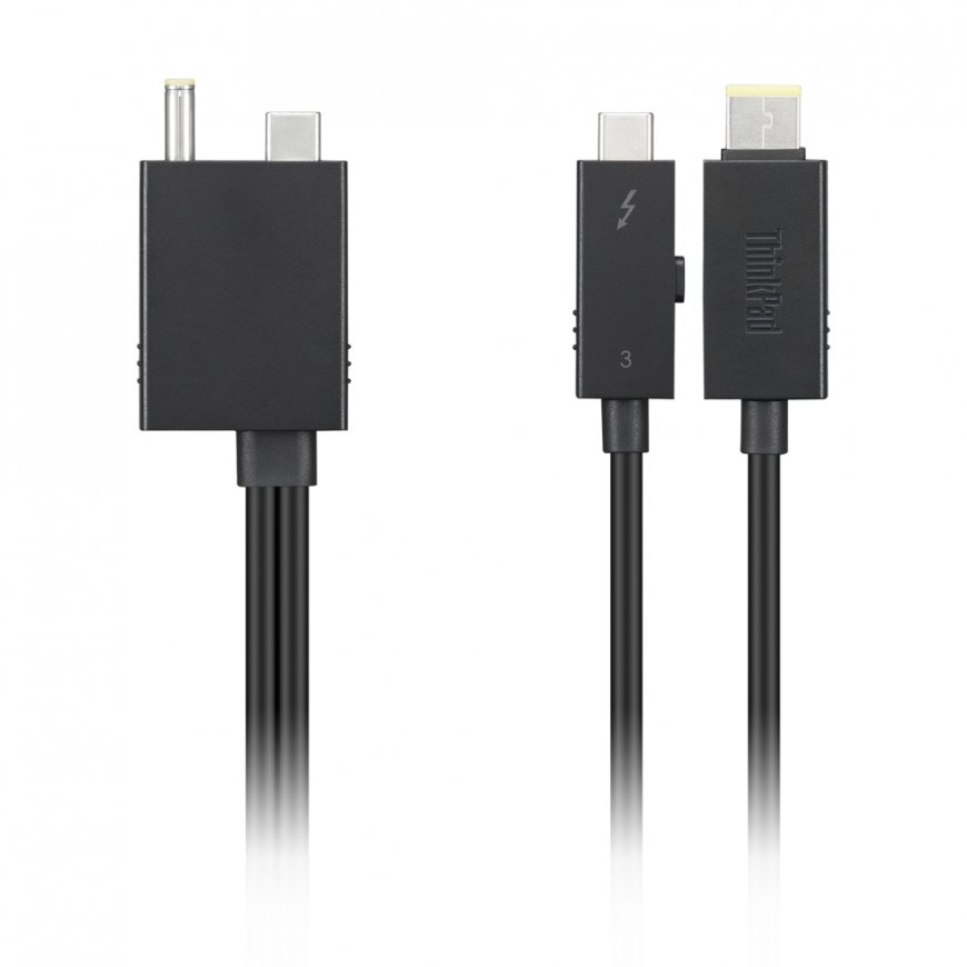 Lenovo 4X91K16970 Thunderbolt-кабель 0,7 m 40 Gbit/s Черный – 2