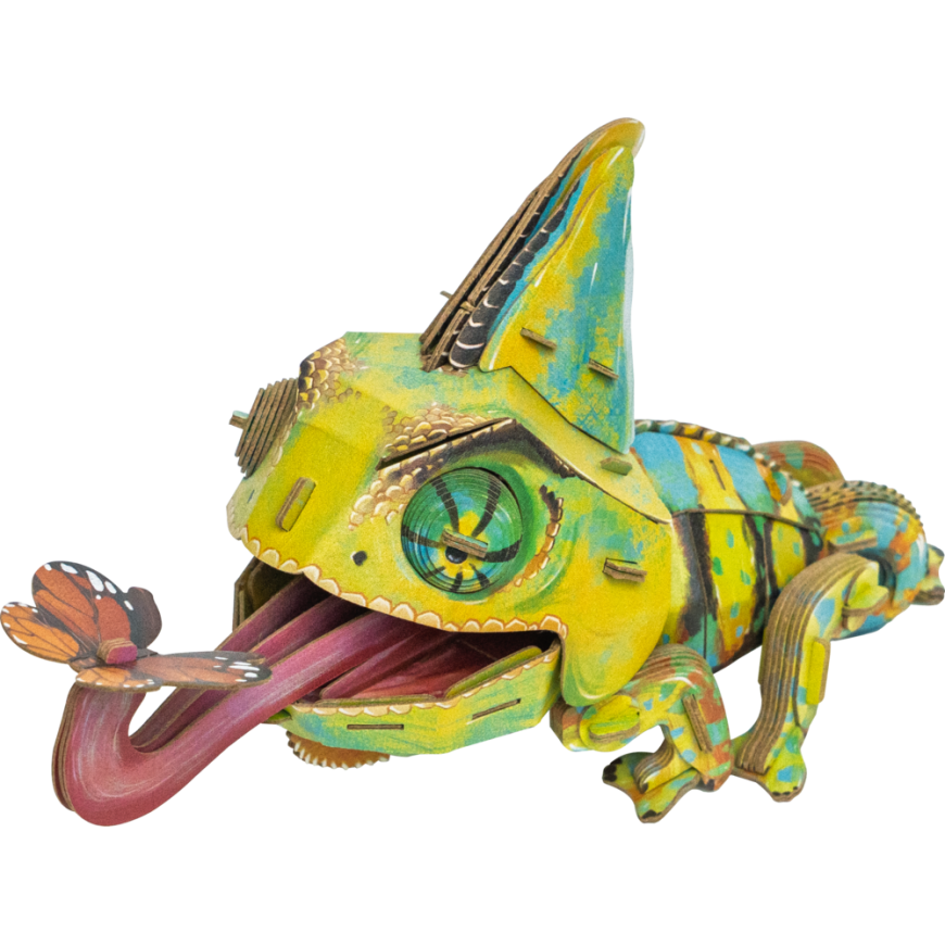 MAKEBUG 3D-paperipuzzle Kameleontti, MB-D-0050