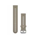 Garmin greito atlaisvinimo apyrankės (18 mm), kaulinis silikonas, Lunar Gold metalinės detalės Garmin greito atlaisvinimo apyrankės (18 mm), kaulinis silikonas, Lunar Gold metalinės detalės