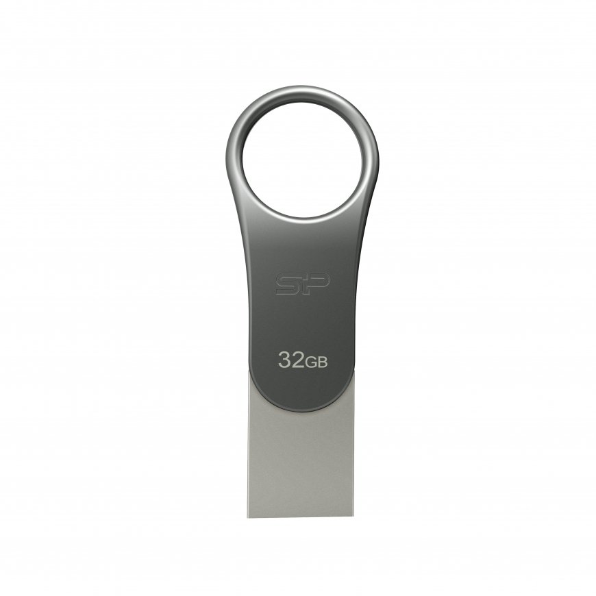 Silicon Power Mobile C80 USB zibatmiņa 32 GB USB Type-A / USB Type-C 3.2 Gen 1 (3.1 Gen 1) Titāns