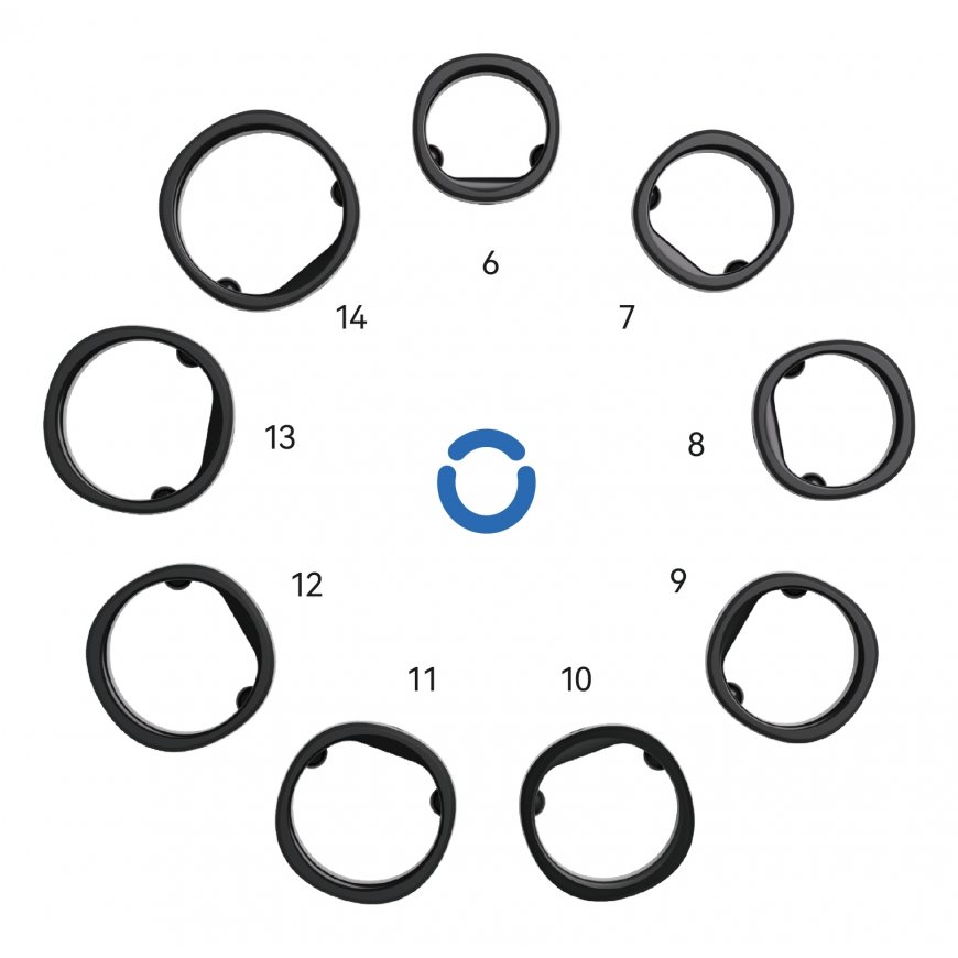 RingConn Gen 2 Sizing Kit Suuruskomplekt Must
