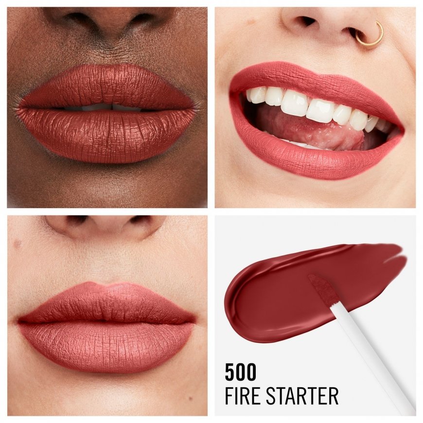 Rimmel Lasting Mega Matte 7,4 ml 500 Fire Starters Matinis – 4
