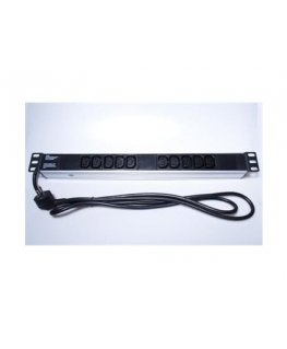 "PremiumCord" power distribution panel for 19-inch rack, 1U, 10xIEC (C13), 2 m cable