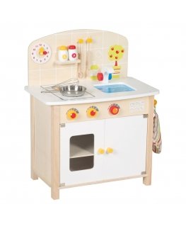 Tooky Toys TOOKY TOY Medinė Mikrobangų Krosnelė Maisto Produktų Rinkinys
