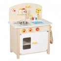 Tooky Toys TOOKY TOY Puinen Mikroaaltouuni Setti Elintarvikkeita