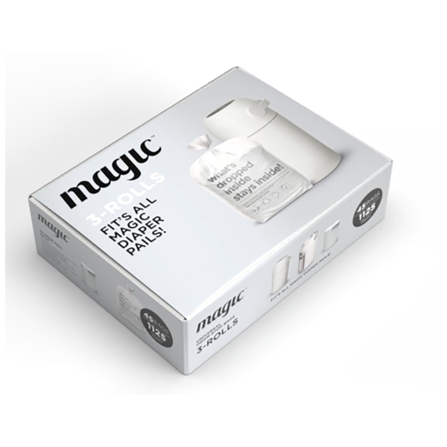Magic 1111003101 šiukšlių maišas Balta 45 vnt – 2