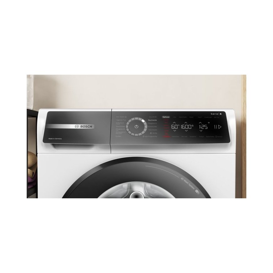 Bosch Serie 8 WGB256041 Pesukone Edestä täytettävä 10 kg 1600 RPM musta, Valkoinen – 2