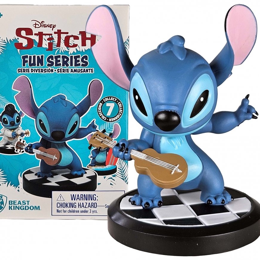 Yume Toys Disney Stitch Hero Box Gitara Grotuvas Stitch figūra 8 cm – 2
