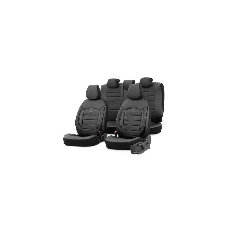 Комплект чехлов на автомобильные сиденья Otom Inspire 3501 черная экокожа 3-zip – 2