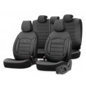 Complete set of car seat covers Otom Inspire 3501 black eco-leather 3-zip