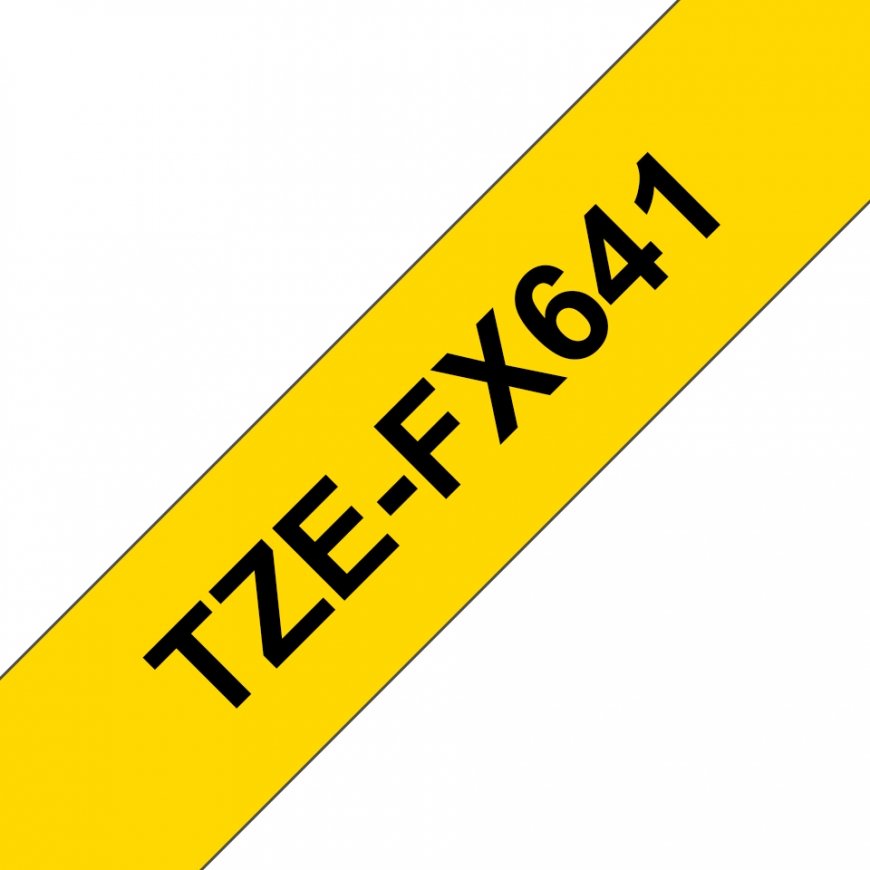 Brother TZE-FX641 etikečių juostelė Juoda ant geltonos TZ