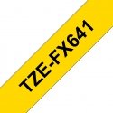 Brother TZE-FX641 marķēšanas lenta Melns uz dzeltena TZ Brother TZE-FX641 marķēšanas lenta Melns uz dzeltena TZ