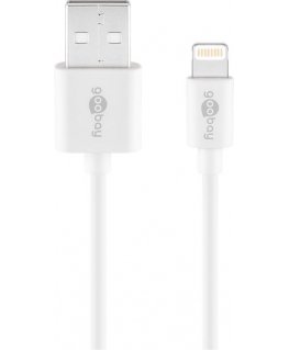 Goobay 54600 Lightning-kaapeli 1 m Valkoinen