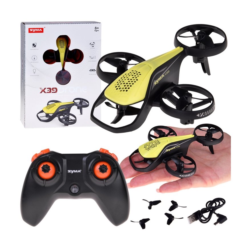 Jokomisiada Mini Drone SYMA X39 four-axis 2-speed acrobatics remote control 2.4GHz RC0715 – 2