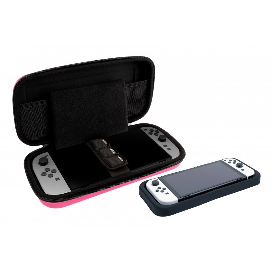 NACON SWITCHNEWPOUCHLPINK Hardshell case -kotelo Nintendo Vaaleanpunainen – 4
