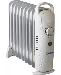 Mesko Home MS7805 Indoor White 1000 W Oil electric space heater