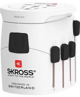 Skross 61260 elektriskās kontaktdakšas adapters Universāls Balts