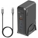 Canyon OnCharge 4-in-1 latausdokk, 65W adapteri, musta Canyon OnCharge 4-in-1 latausdokk, 65W adapteri, musta
