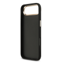 Guess PU Leather 4G Metal Logo Gold Frame Case for iPhone Air Bl