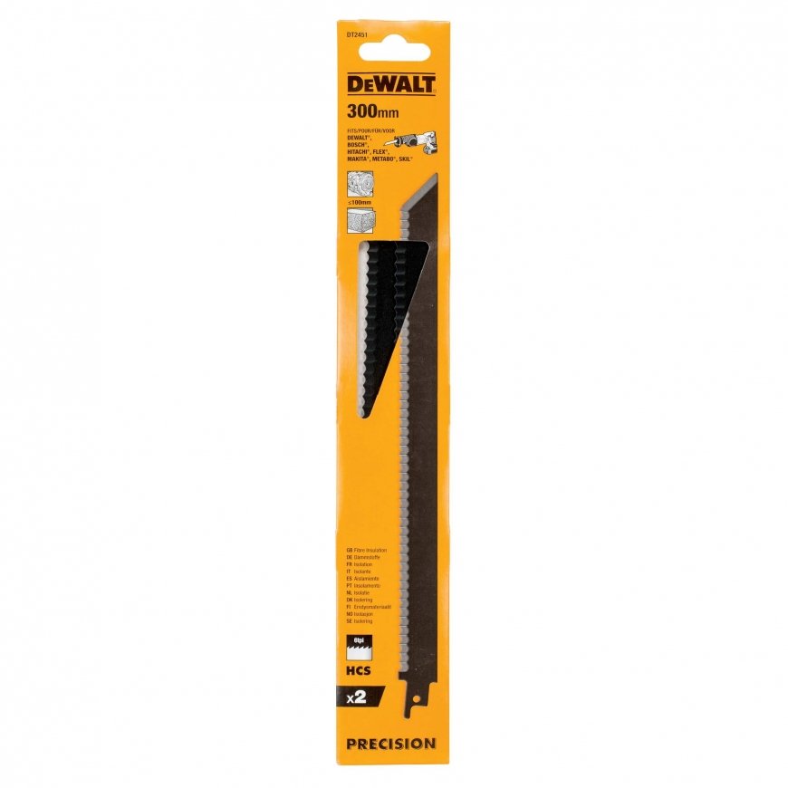 DeWALT DT2451-QZ finierzāģis/zobenzāģa asmens 2 pcs