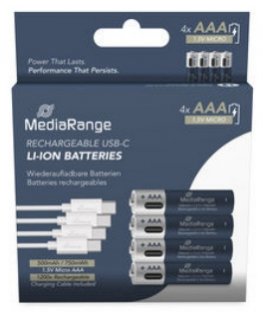 MediaRange MRBAT160 household battery Rechargeable battery AAA Lithium-Ion (Li-Ion)