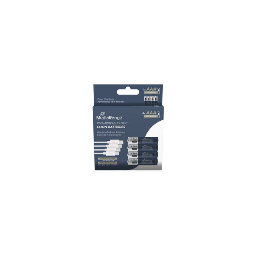 MediaRange MRBAT160 household battery Rechargeable battery AAA Lithium-Ion (Li-Ion)