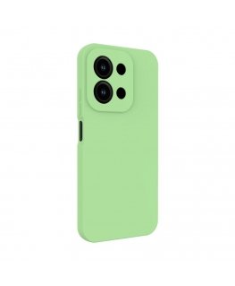 Xiaomi Redmi 15C 4G/5G premium magnētiskā mīkstās pieskāriena silikona apvalks piparmētru zaļš