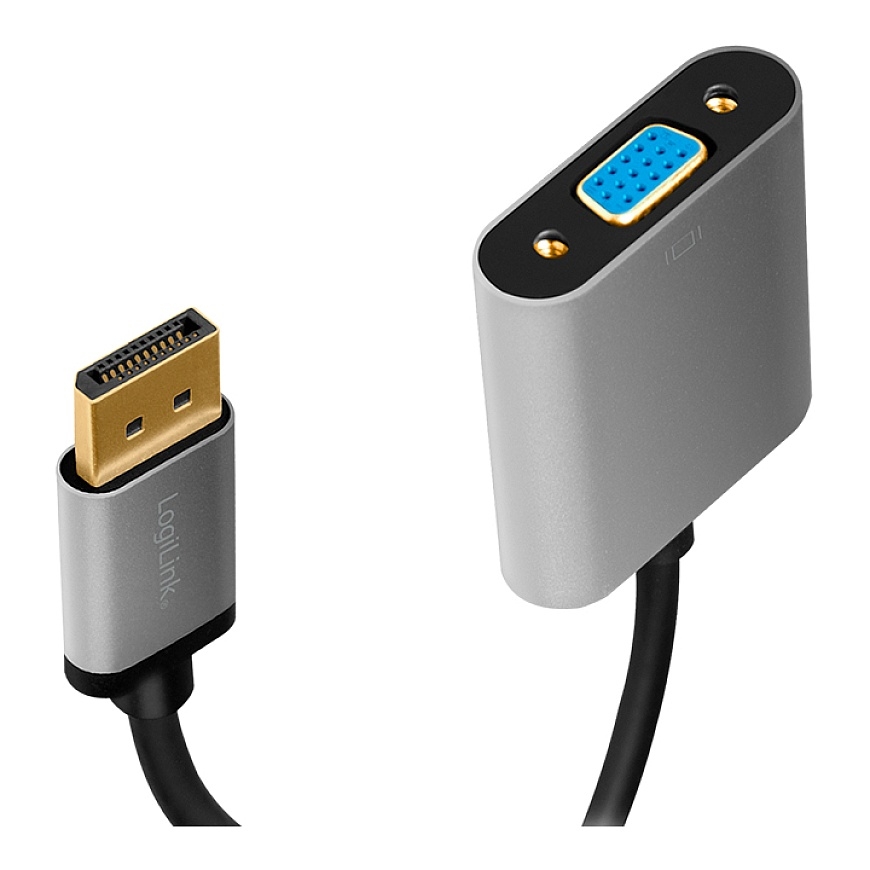 LogiLink CDA0109 гендерный адаптер DisplayPort VGA Черный, Серый – 2