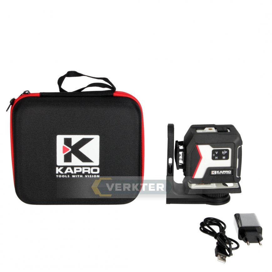 Kapro 933G ristitas laseritasonivela nucleo™ 3D mini vihreällä säteellä – 2