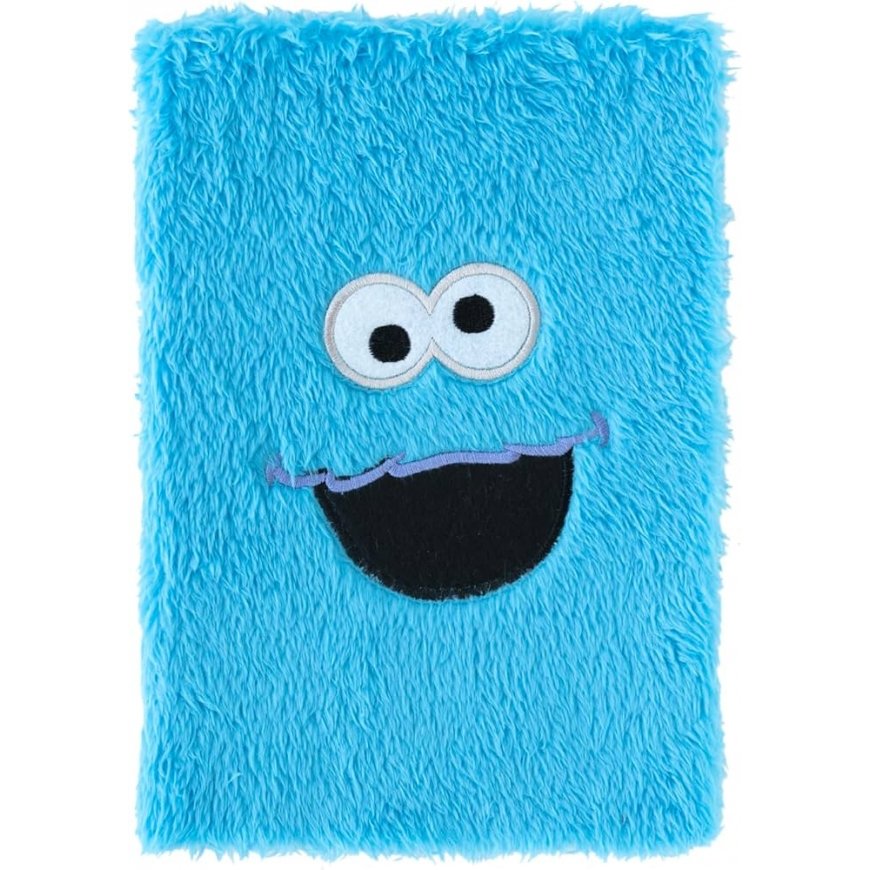 ERIK Sesame Street Cookie Monster A5 premium plush notebook