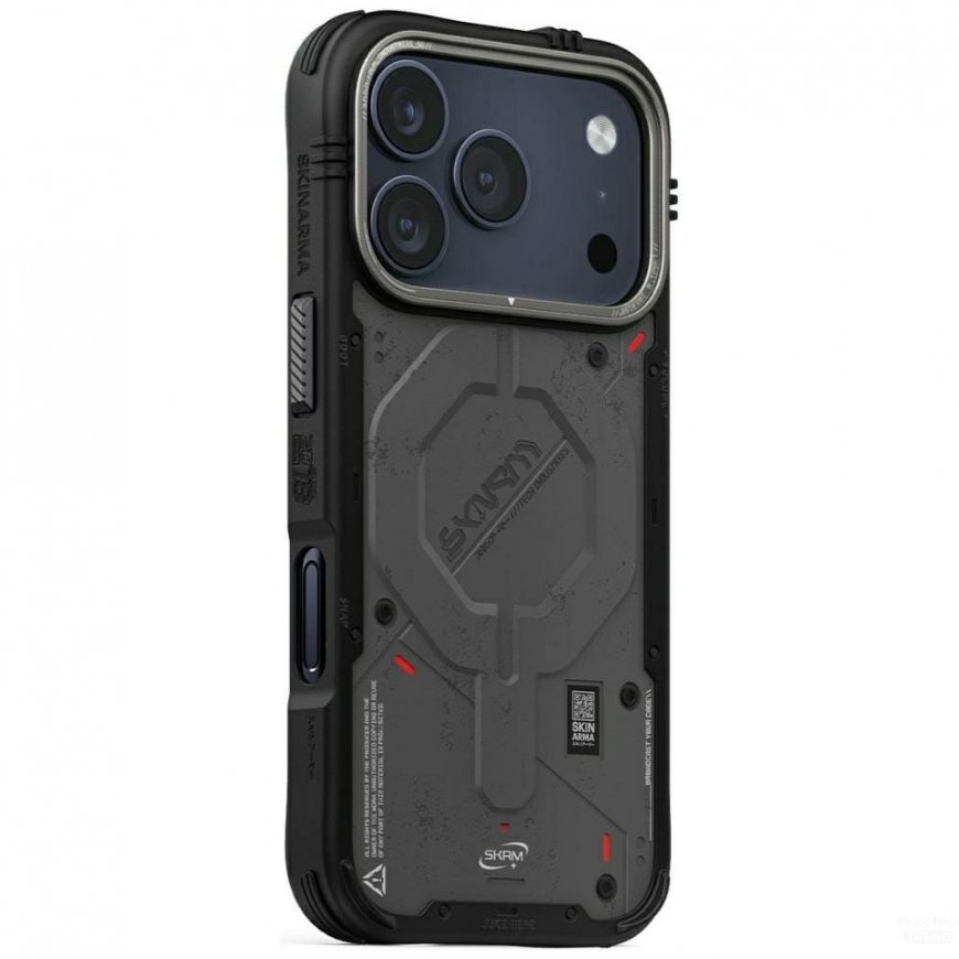 Skinarma Vigor MagSafe kaitsekate iPhone 17 Pro jaoks, grafiit. – 2