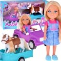 WOOPIE ROYAL Doll Niki Set with Pony, Car, and Trailer WOOPIE ROYAL Doll Niki Set with Pony, Car, and Trailer