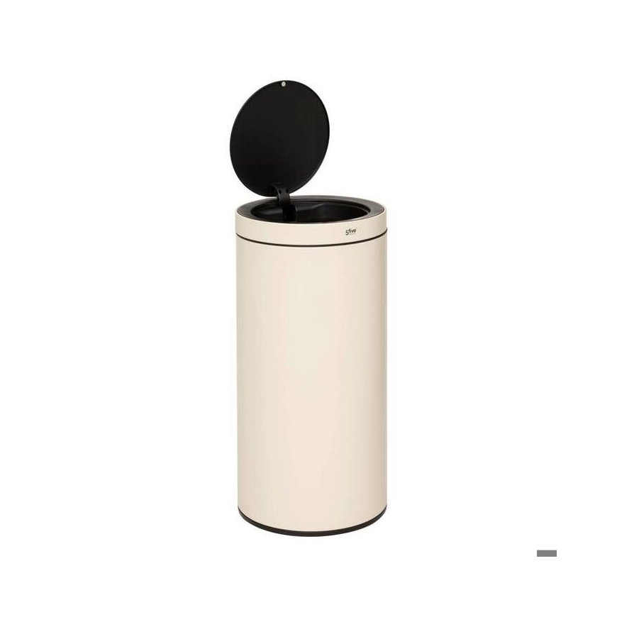 DELTA metallinen roskakori, musta, 20 l – 2